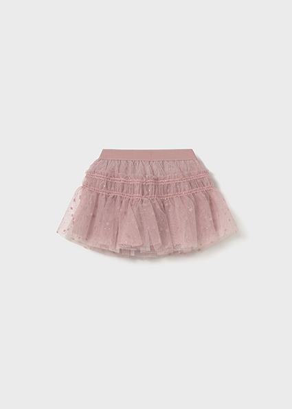 Mayoral Pembe Kız Bebek Puantiyeli Tül Etek 2901