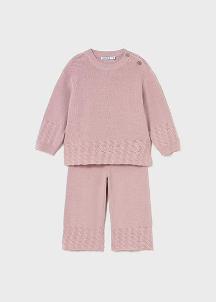 Mayoral Pembe Kız Bebek Triko Takım 2592