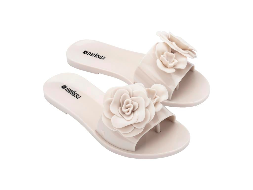 Melissa Babe Petals AD Kadın-Kız Çocuk Parmak Arası Terlik 37817-Krem