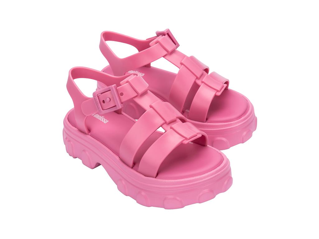 Mini Melissa Ella Infantil Preto Kız Çocuk Sandalet Pembe 36442