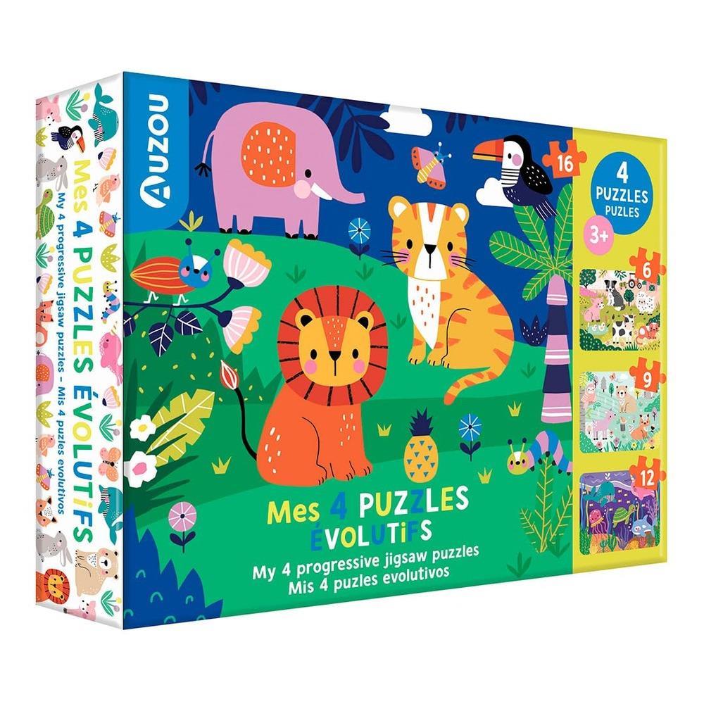 My 4 progressive jigsaw puzzles