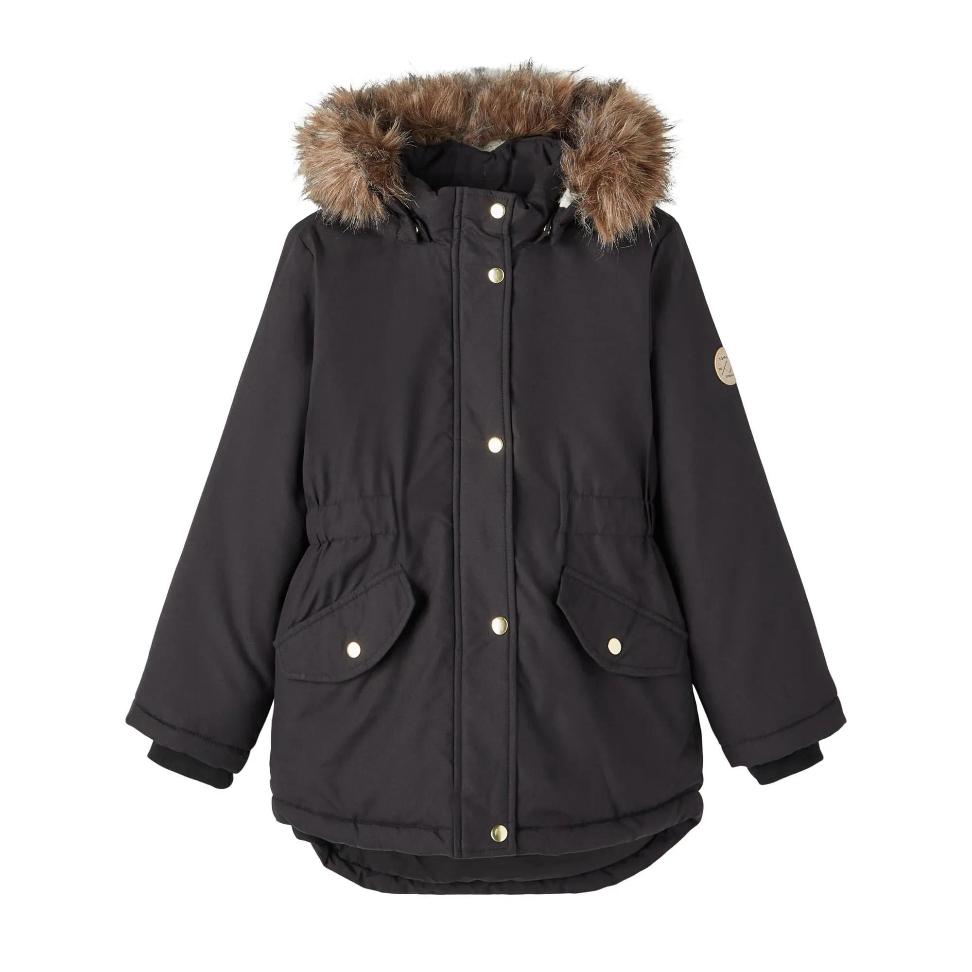 Name it Kız Çocuk Siyah Parka Mont