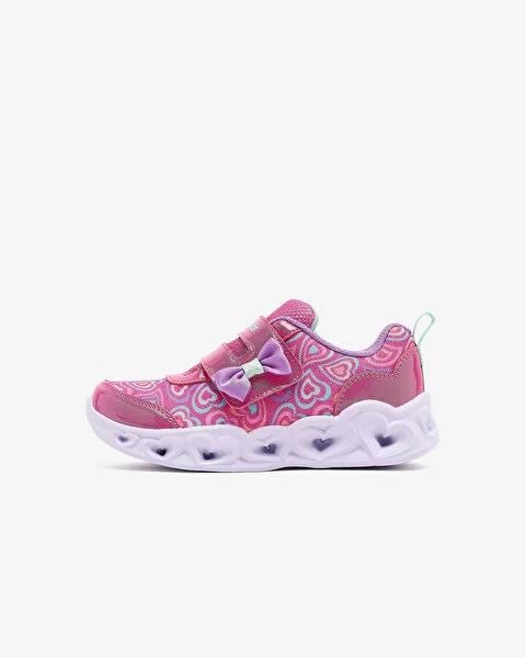 Skechers Heart Lights Boogie Land Kız Çocuk Pembe Işıklı Spor Ayakkabı