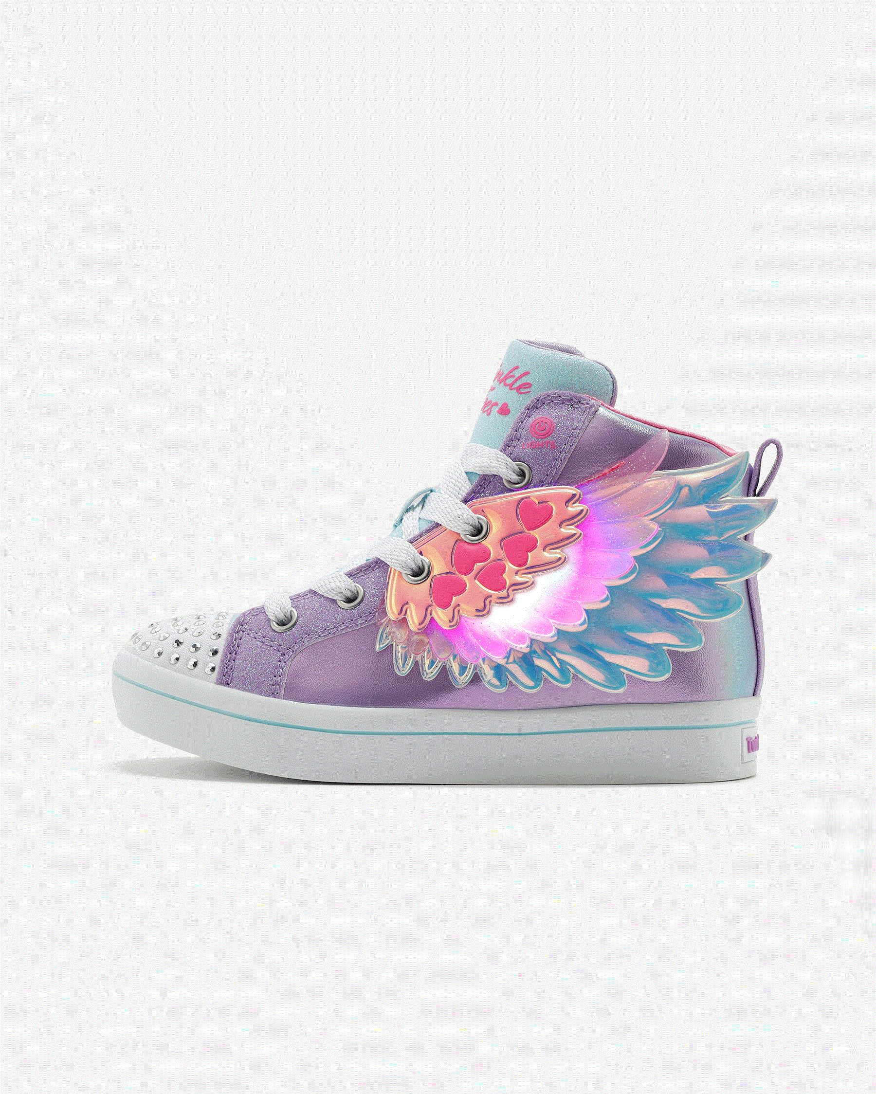 Skechers Twi-Lites 2.0 Wingsical Wish Mor Kız Çocuk Işıklı Spor Ayakkabı