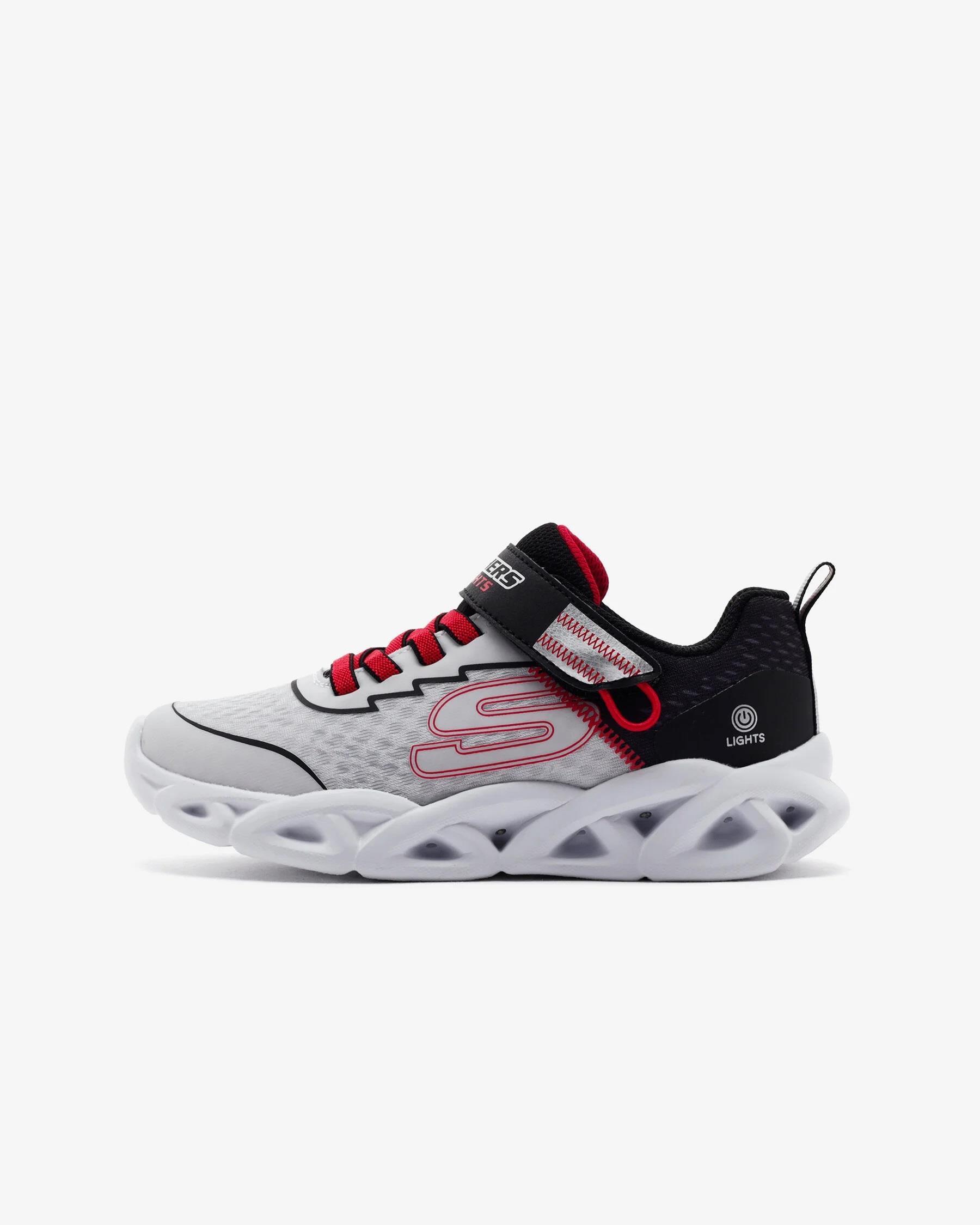 Skechers Twisty Brights 2.0 Gri Erkek Çocuk Işıklı Spor Ayakkabı