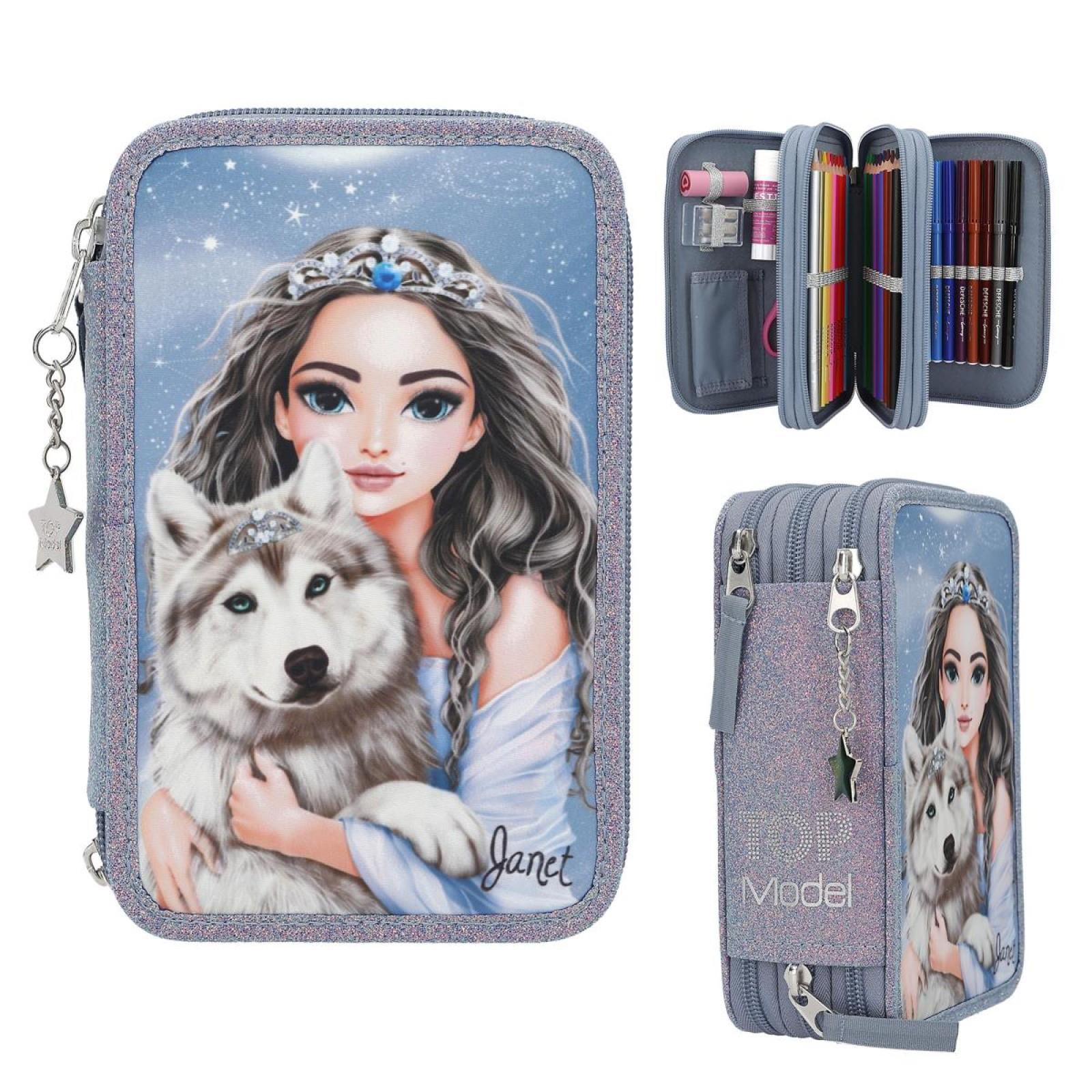 Top Model İçi Dolu Kalem Kutu Wolf