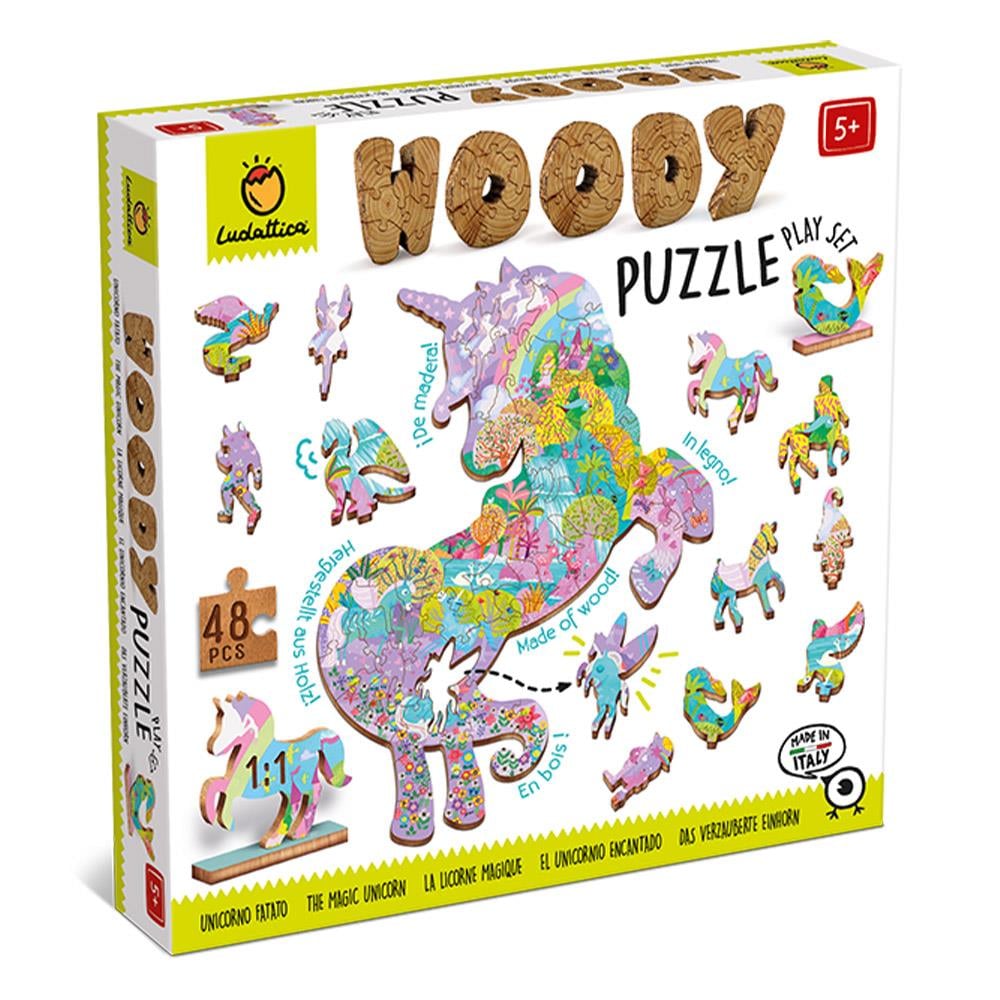 Unicorni - Unicorns - Woody Puzzle
