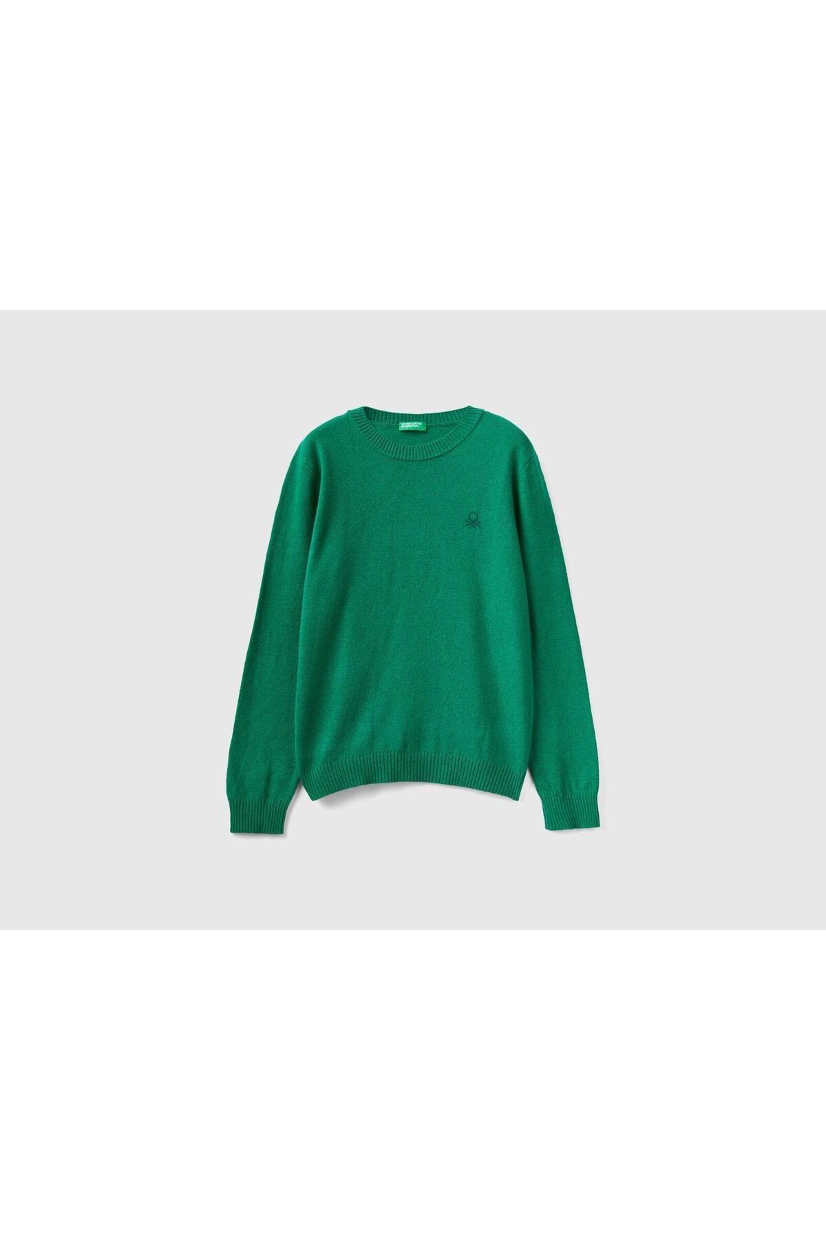 United Colors of Benetton Erkek Çocuk Bisiklet Yaka Kazak BNT-B