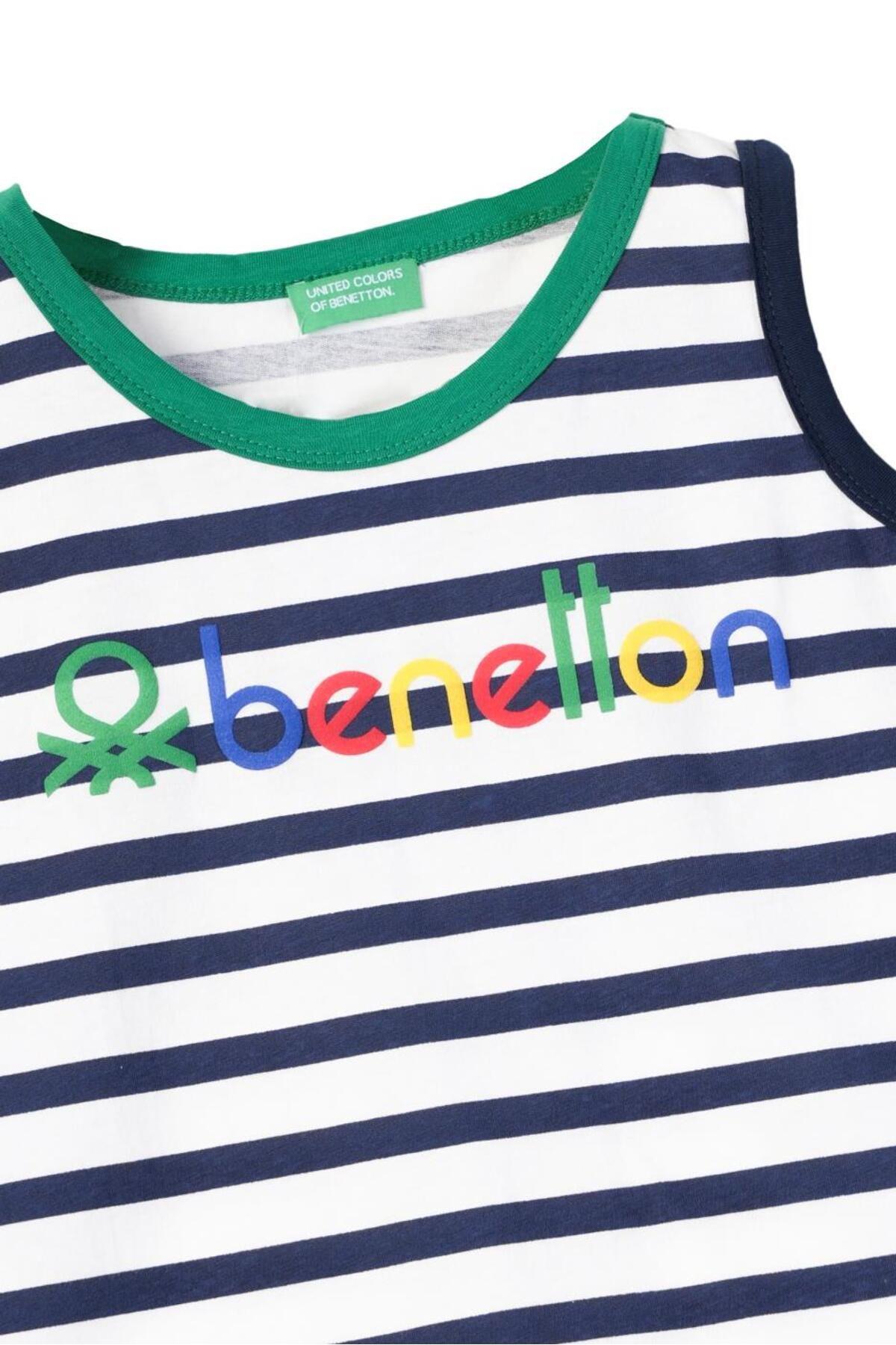 United Colors of Benetton Erkek Çocuk Beyaz Atlet BNT-B21401