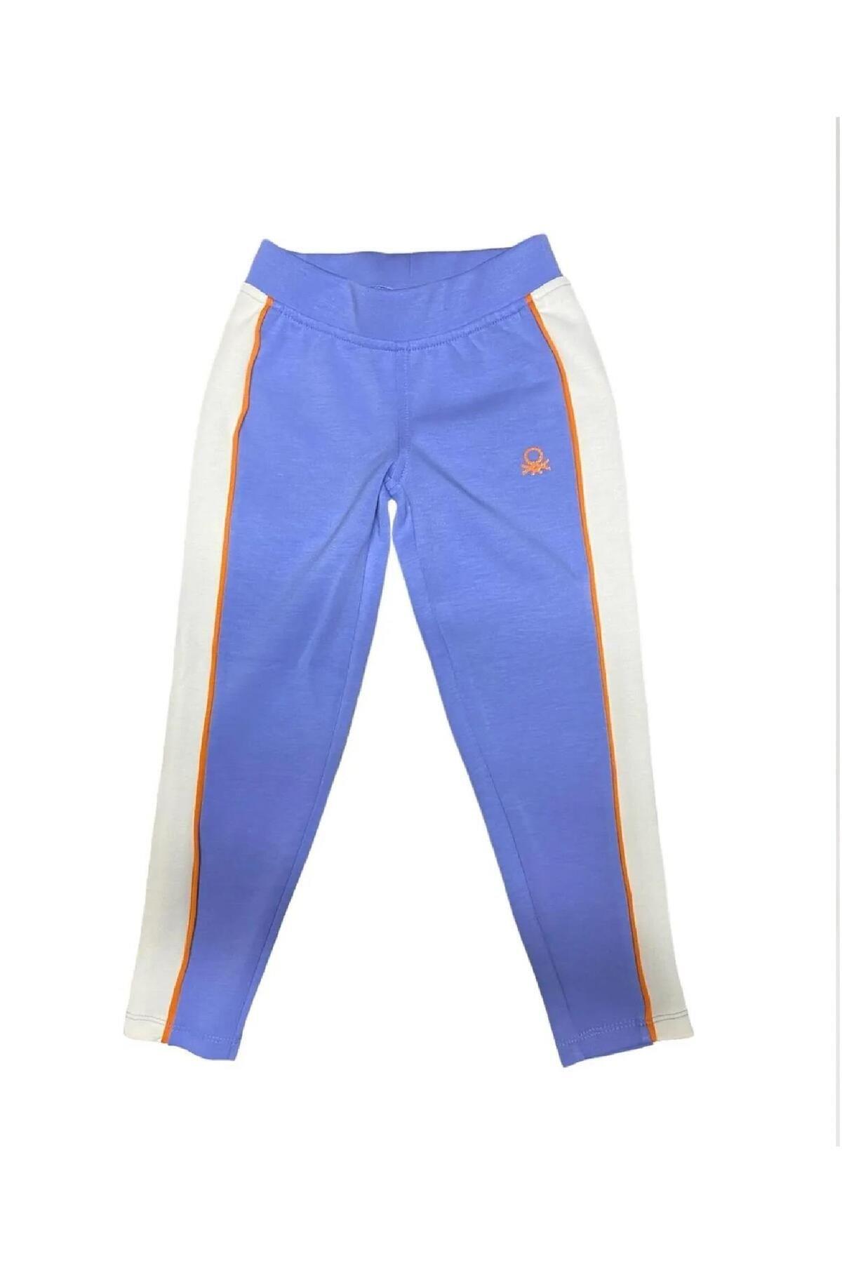 United Colors of Benetton Kız Çocuk Mavi Uzun Tayt BNT-G21283
