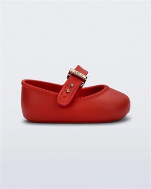 Mini Melissa Ballerina Kırmızı Kız Bebek İlk Adım Ayakkabı - 38057