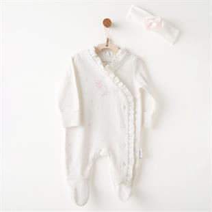 Andywawa Summer Time Kız Bebek Saç Bandı ve Tulum Takım AC26503