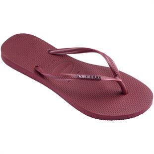 Havaianas Slim Logo Metallic Kadın Parmak Arası Terlik 4119875 Bordo