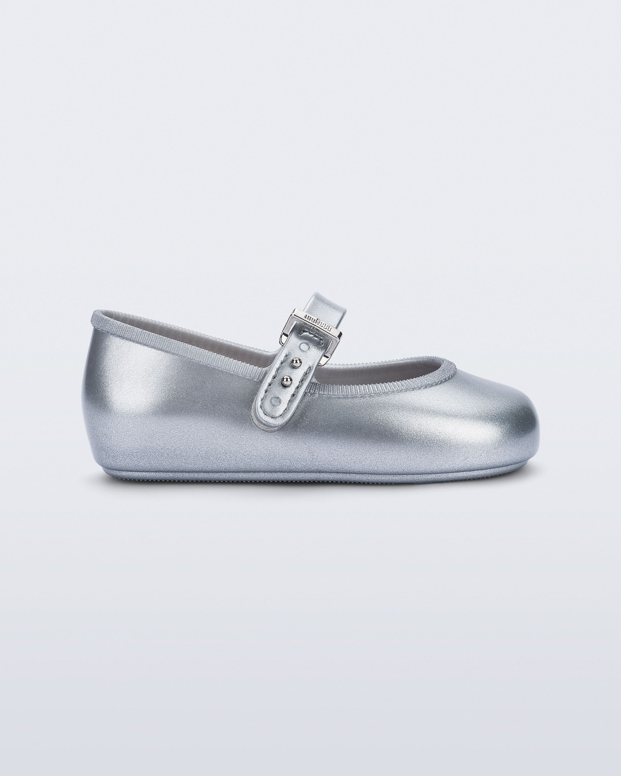 Mini Melissa Soft Ballerina Gümüş Kız Çocuk Babet 36240