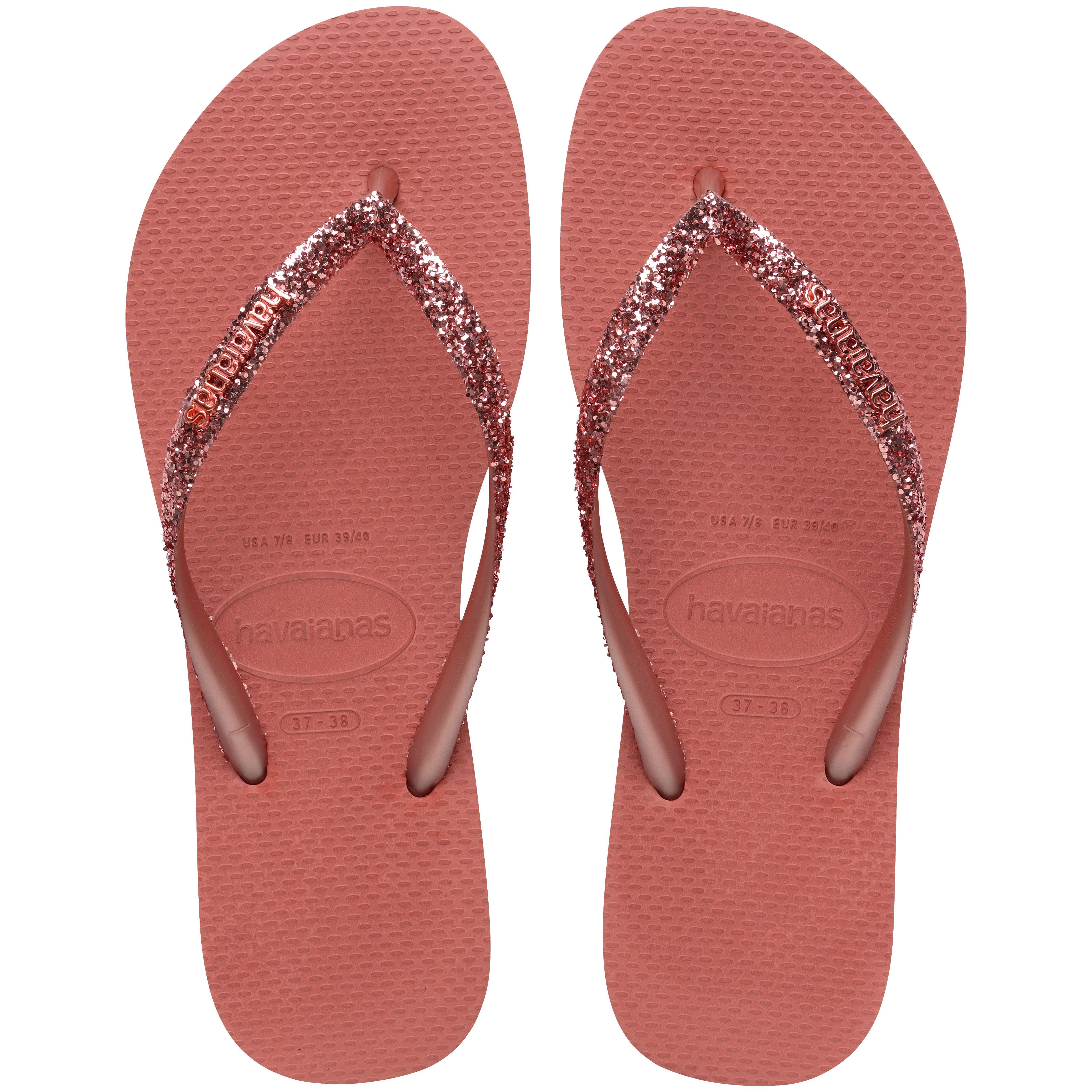 Havaianas Slim Glitter II Kadın Parmak Arası Terlik 4146975 Kil Rengi