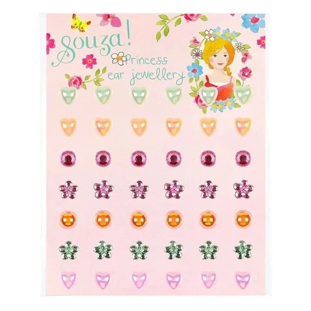 Souza Prenses Çiçekli Sticker Küpe