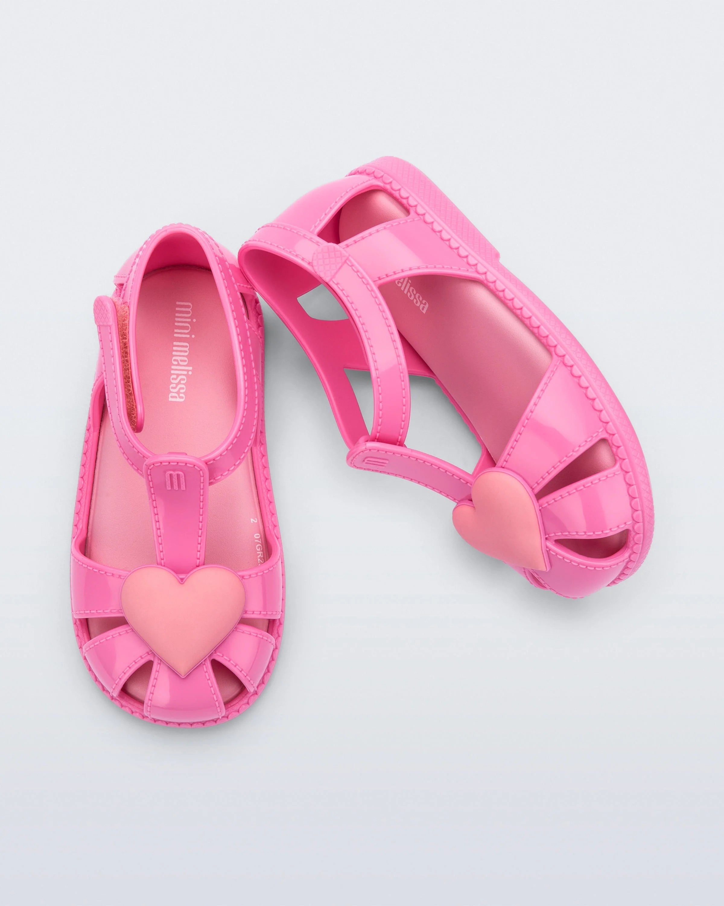 Mini Melissa Hip Heart Ballerina Babet Sandalet 37783-Pembe