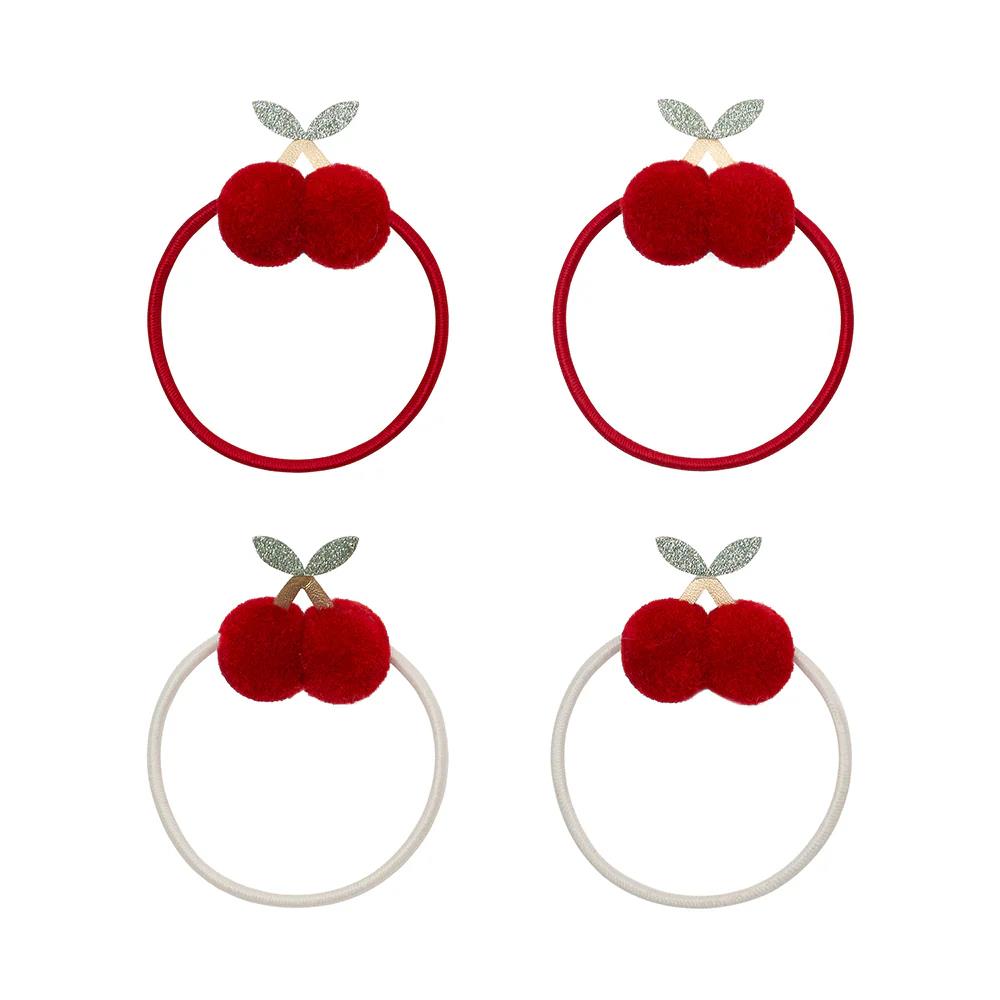 Mimi & Lula Pom Pom Cherries 4'lü Lastik Toka