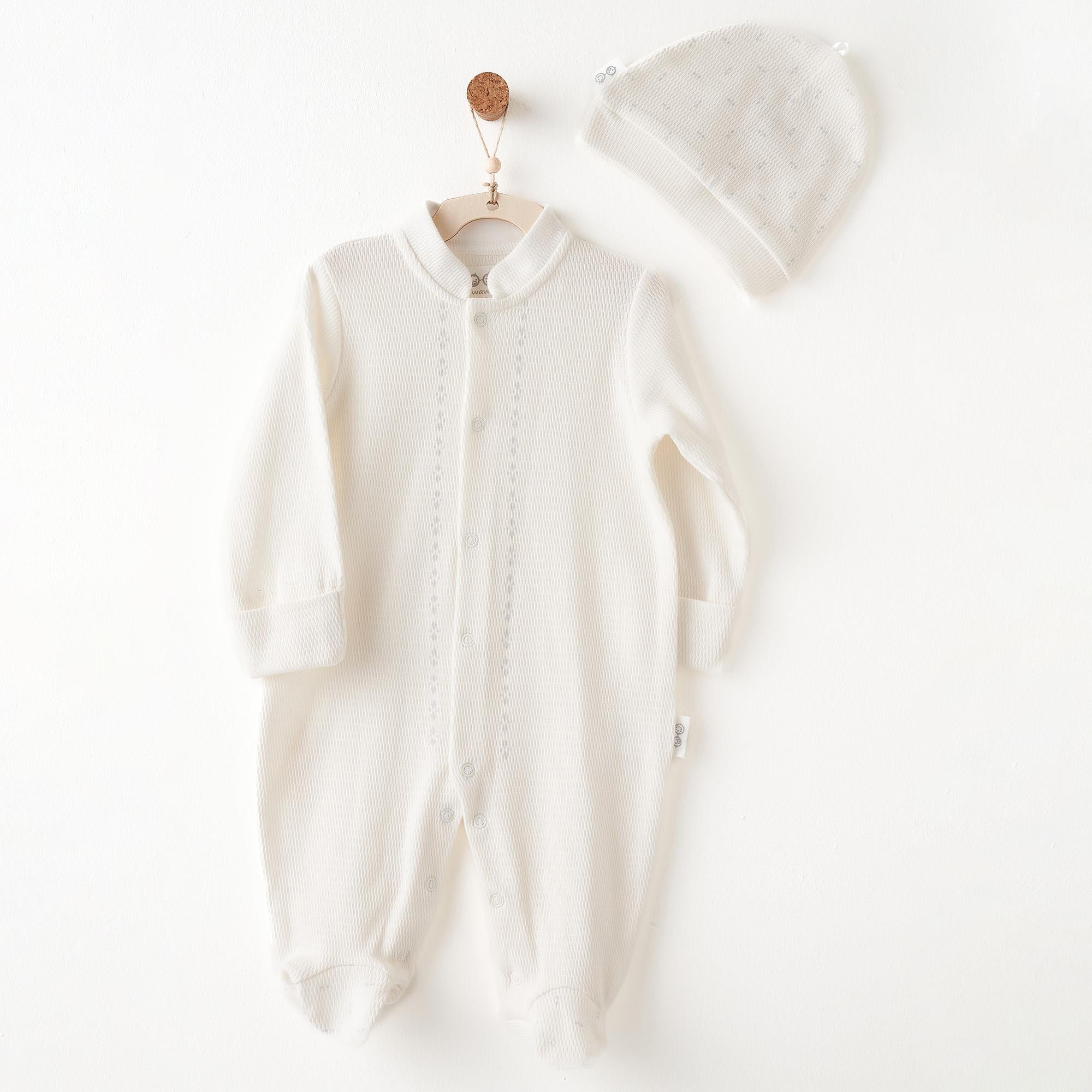 Andywawa Gentelman Erkek Bebek Şapka Tulum Takım AC26704