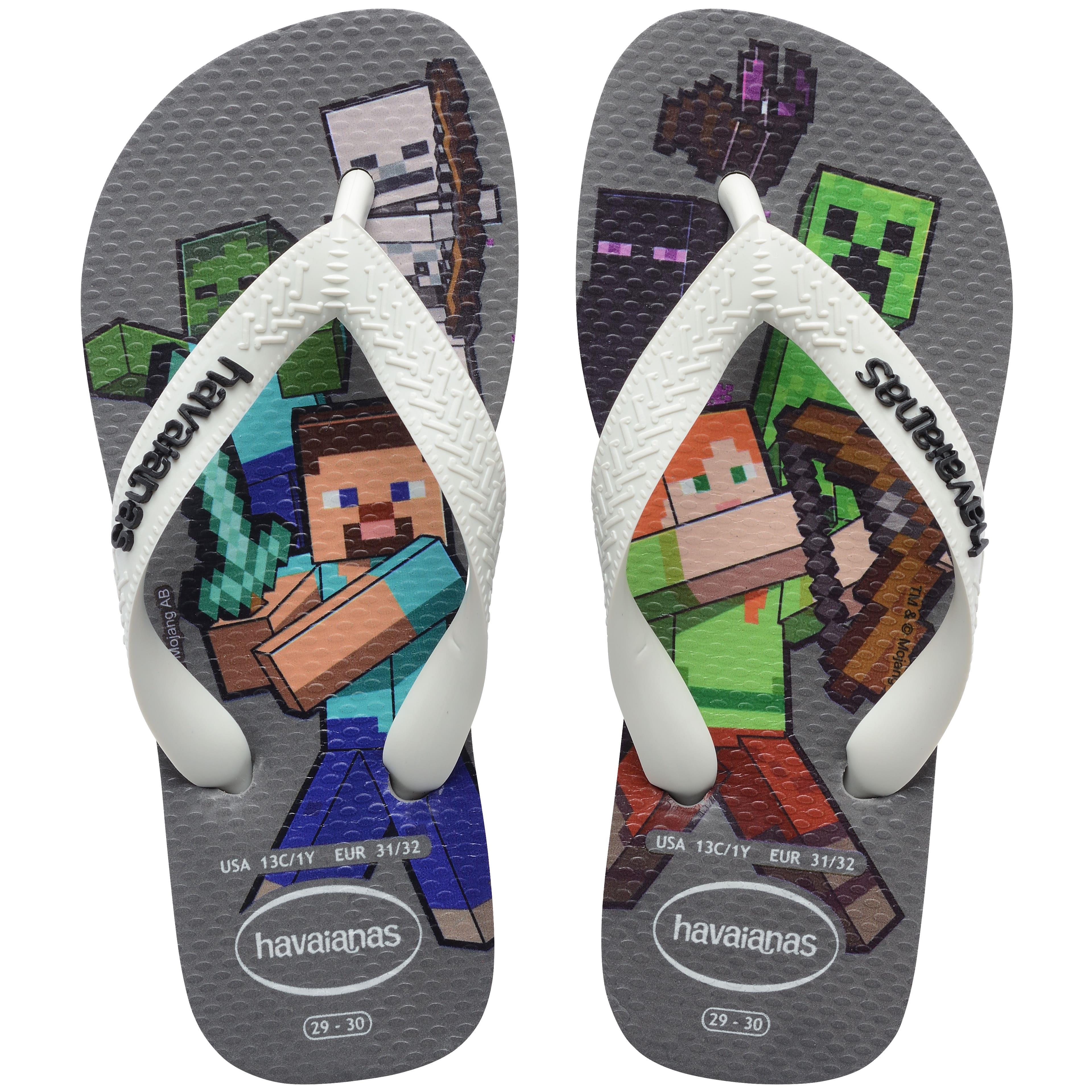 Havaianas Kids Minecraft Çocuk Parmak Arası Terlik 4145125 Gri
