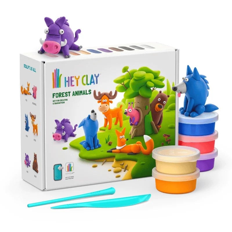 Hey Clay Yaratıcı Kil Seti - Forest Animals