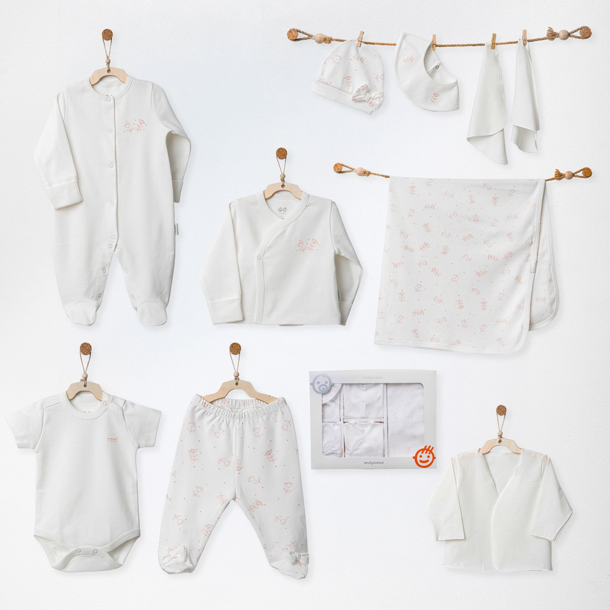 Andywawa Royal Baby 10'lu Bebek Hastane Çıkış Seti AC27251