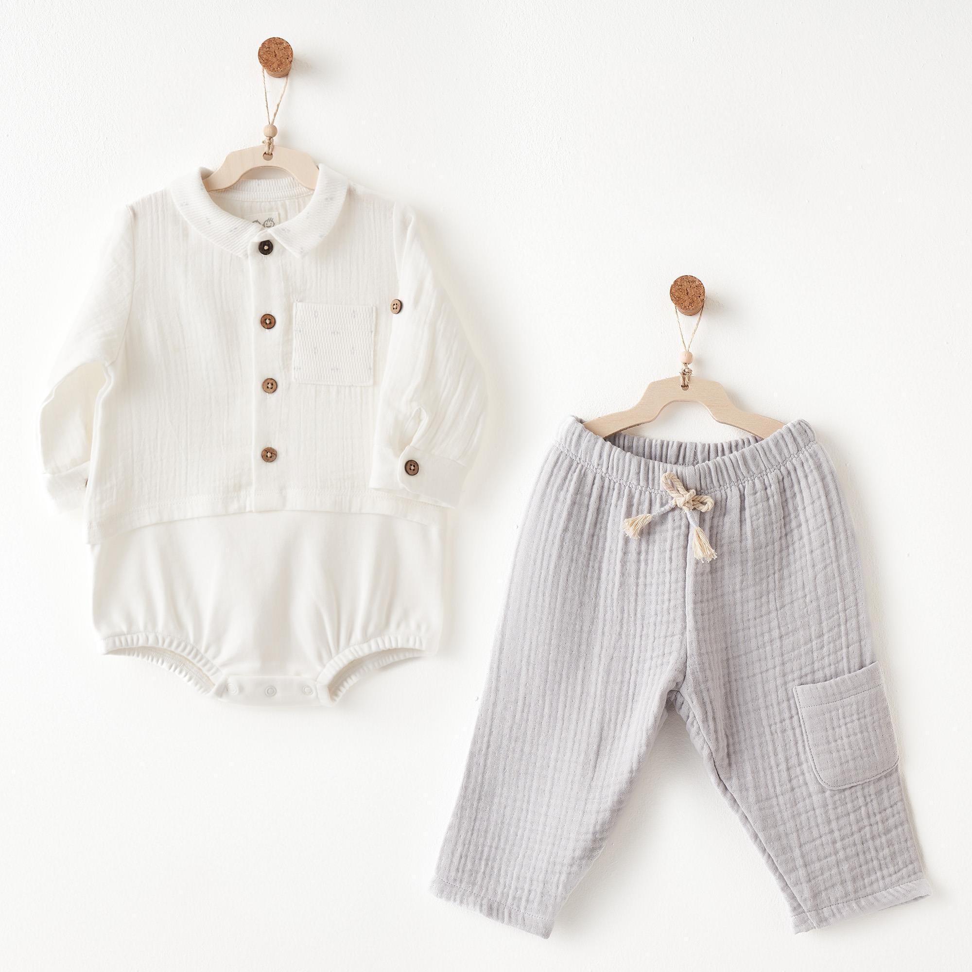 Andywawa Gentelman Erkek Bebek Takım AC26706