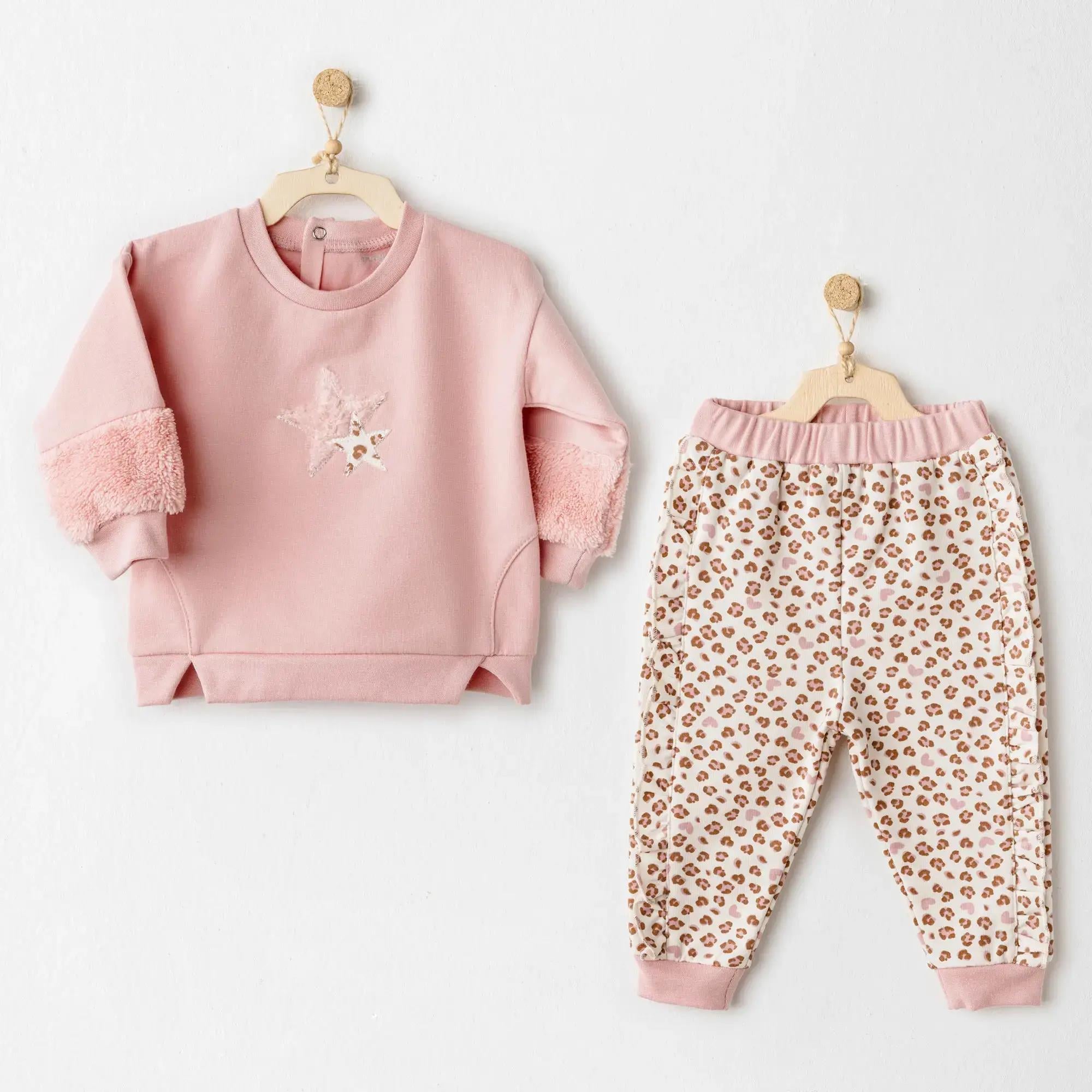 Andywawa AC26233 Little Leopard 2`li Takım Pembe