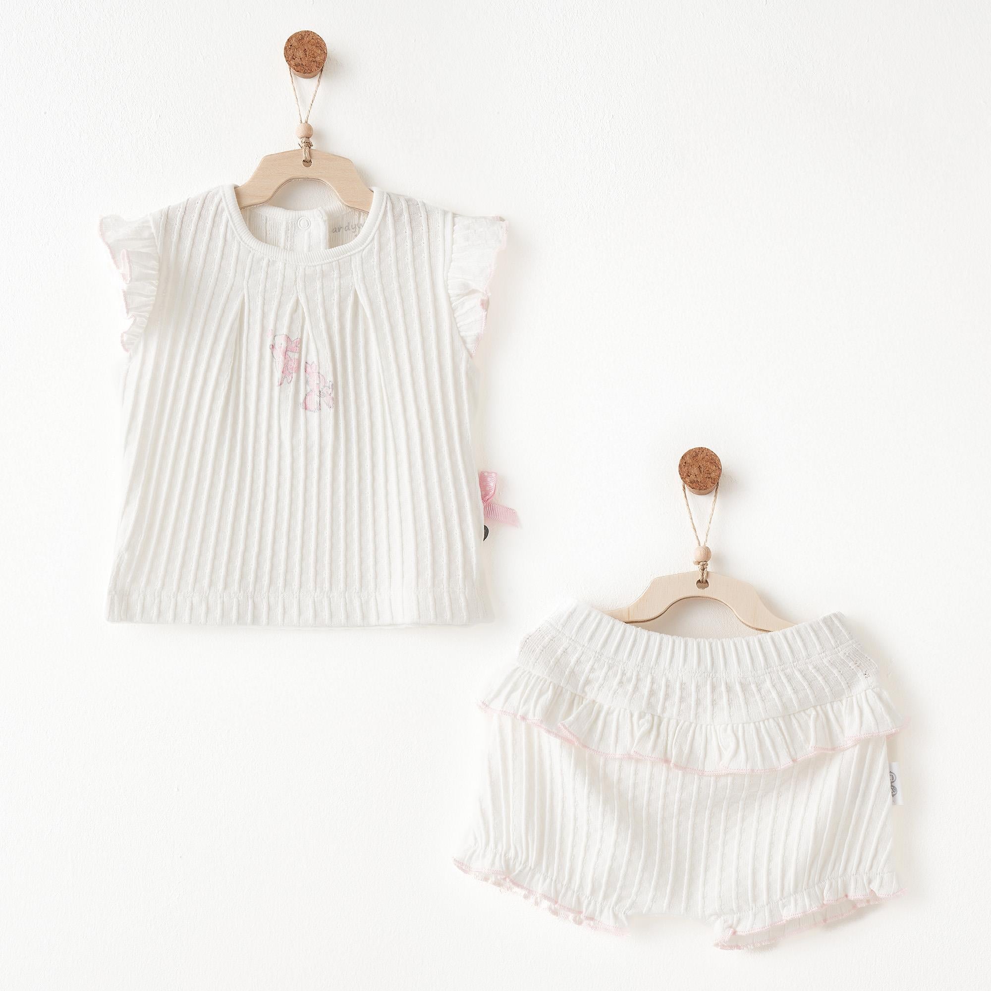 Andywawa AC26508 Summer Time Kız Bebek 2li Takım