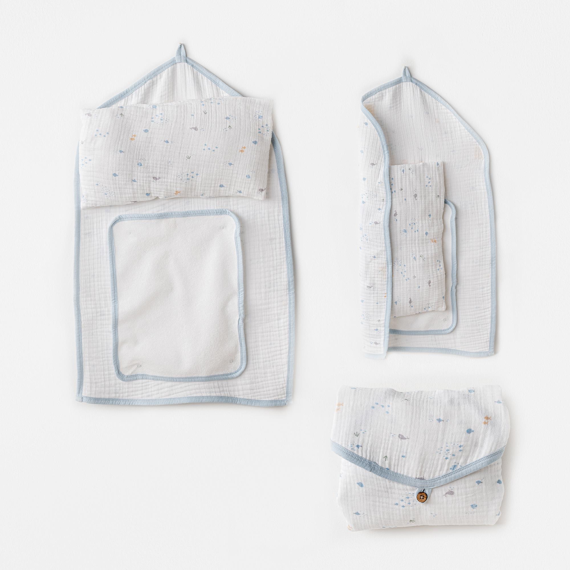 BEBEK ALT AÇMA CHANGING MAT OCEAN IS MY HAPPY PLACE MUSLIN