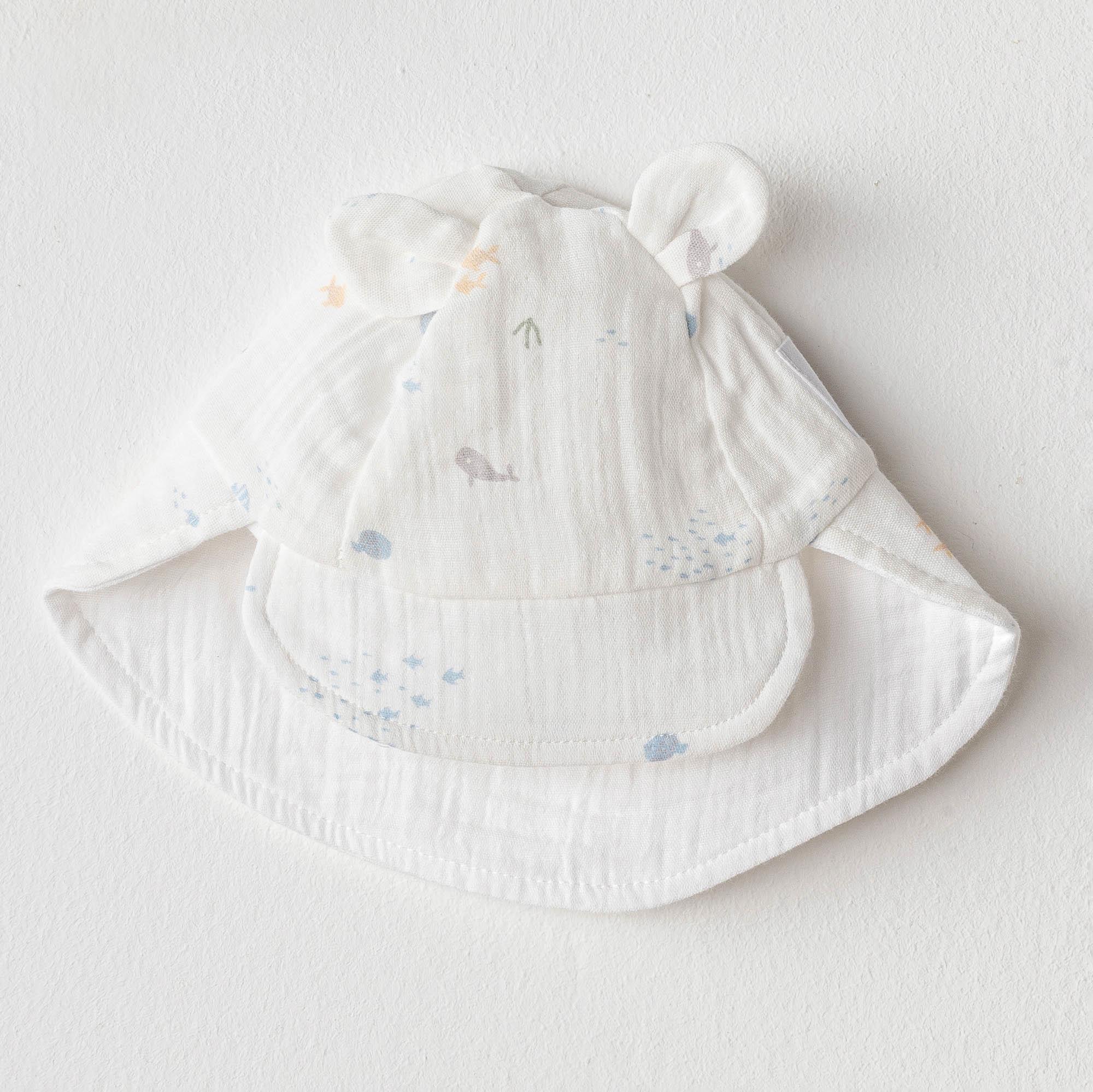 BEBEK ŞAPKA HAT OCEAN IS MY HAPPY PLACE MUSLIN