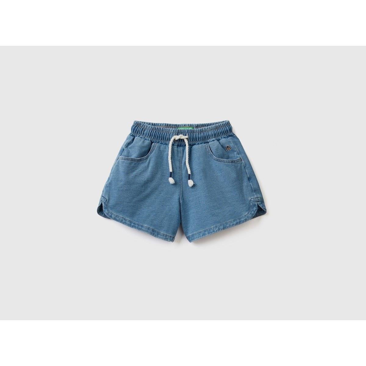 Benetton Kız Çocuk Denim Çocuk Şort 4XA2G900Q-24Y