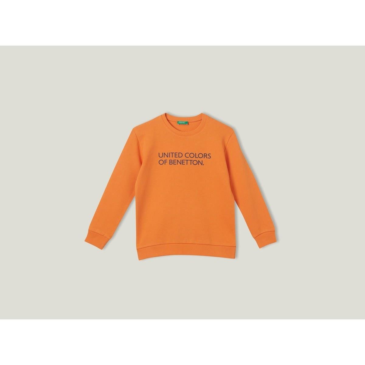 Benetton Kız Çocuk Turuncu Sweatshirt BNT-G078 T