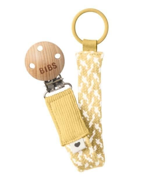 Bibs Paci Brais Emzik Askısı - Pale Butter / Ivory