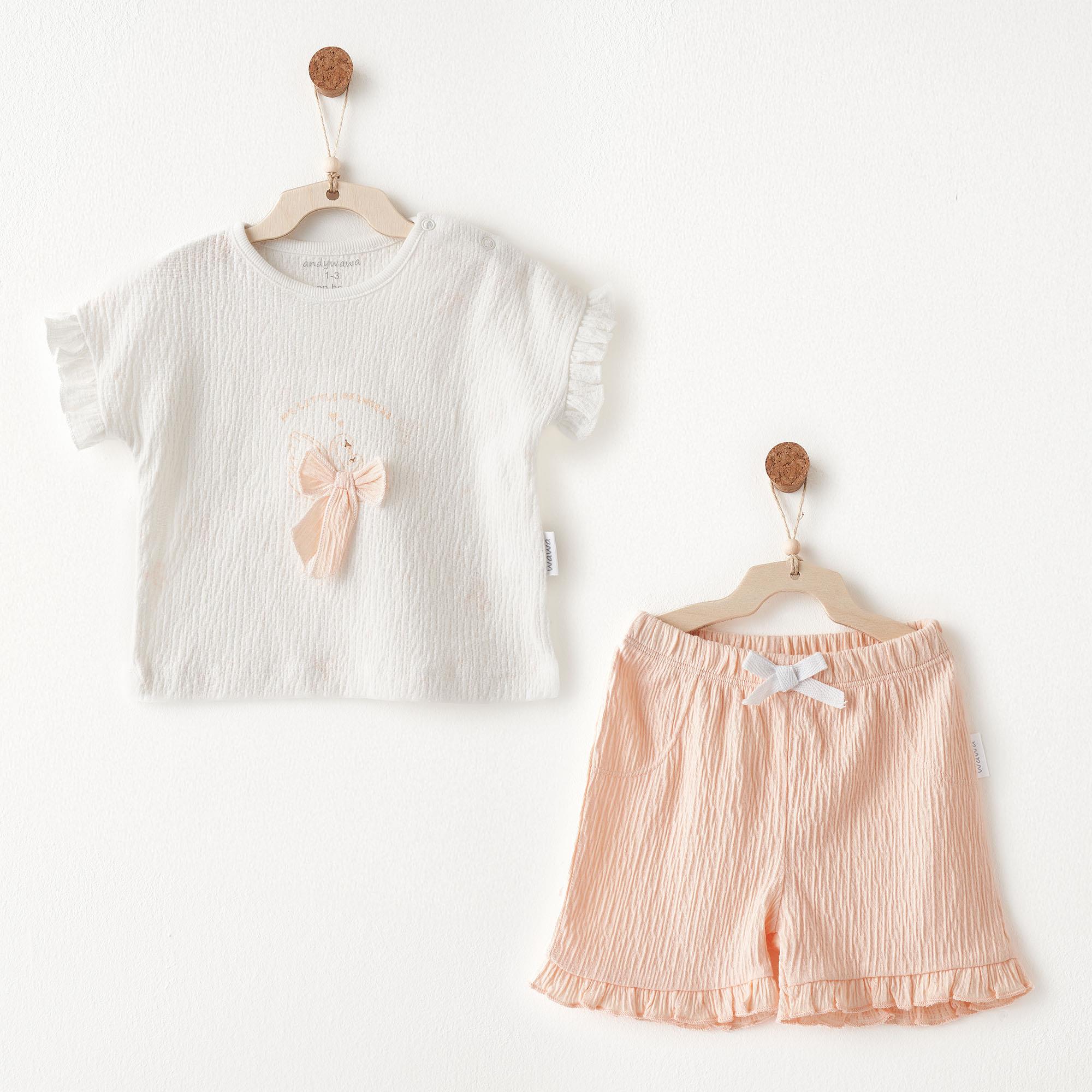 Andywawa Little Swan Love Kız Bebek Takım AC26535