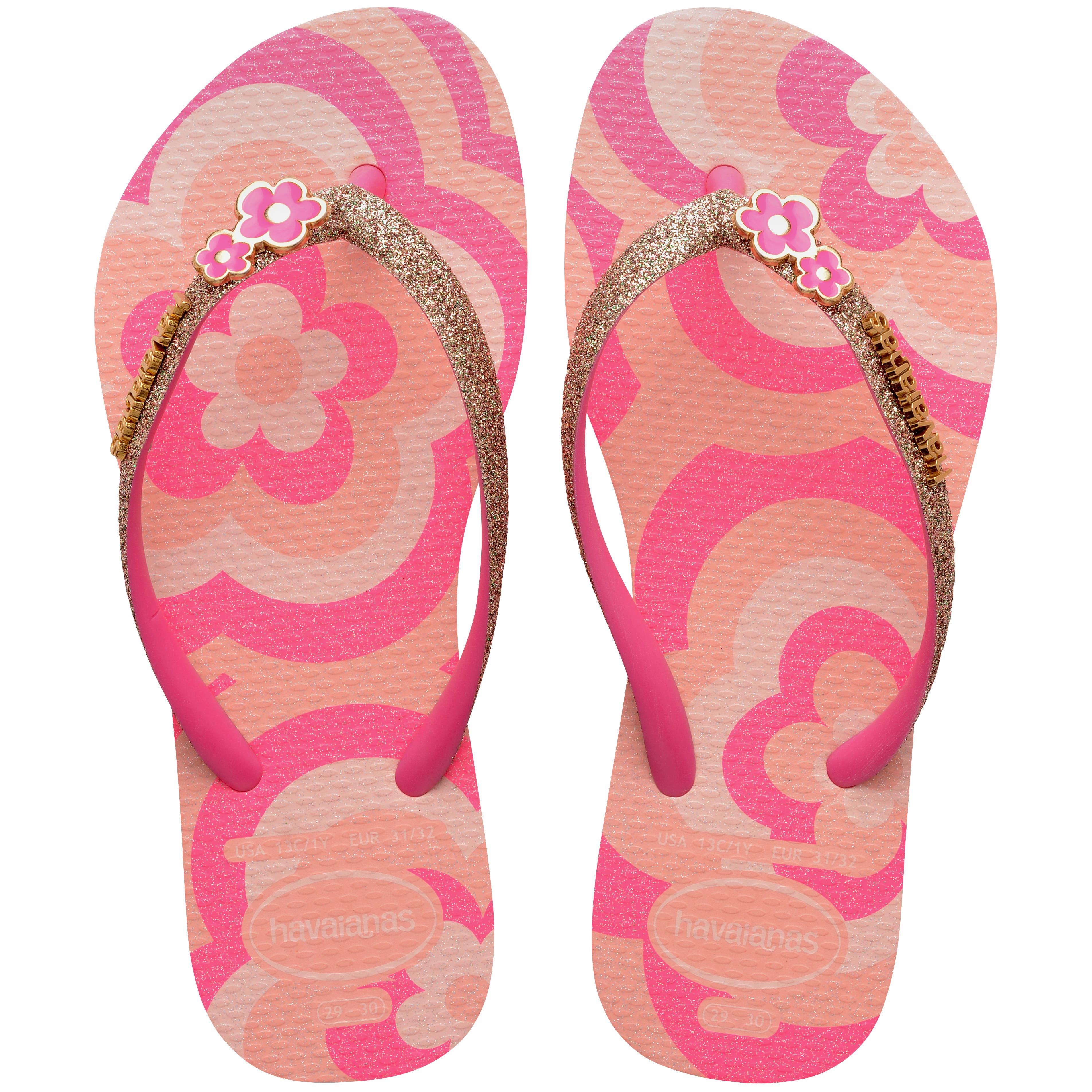 Havaianas Kids Slim Glitter II Çocuk Parmak Arası Terlik 4146976 Pembe
