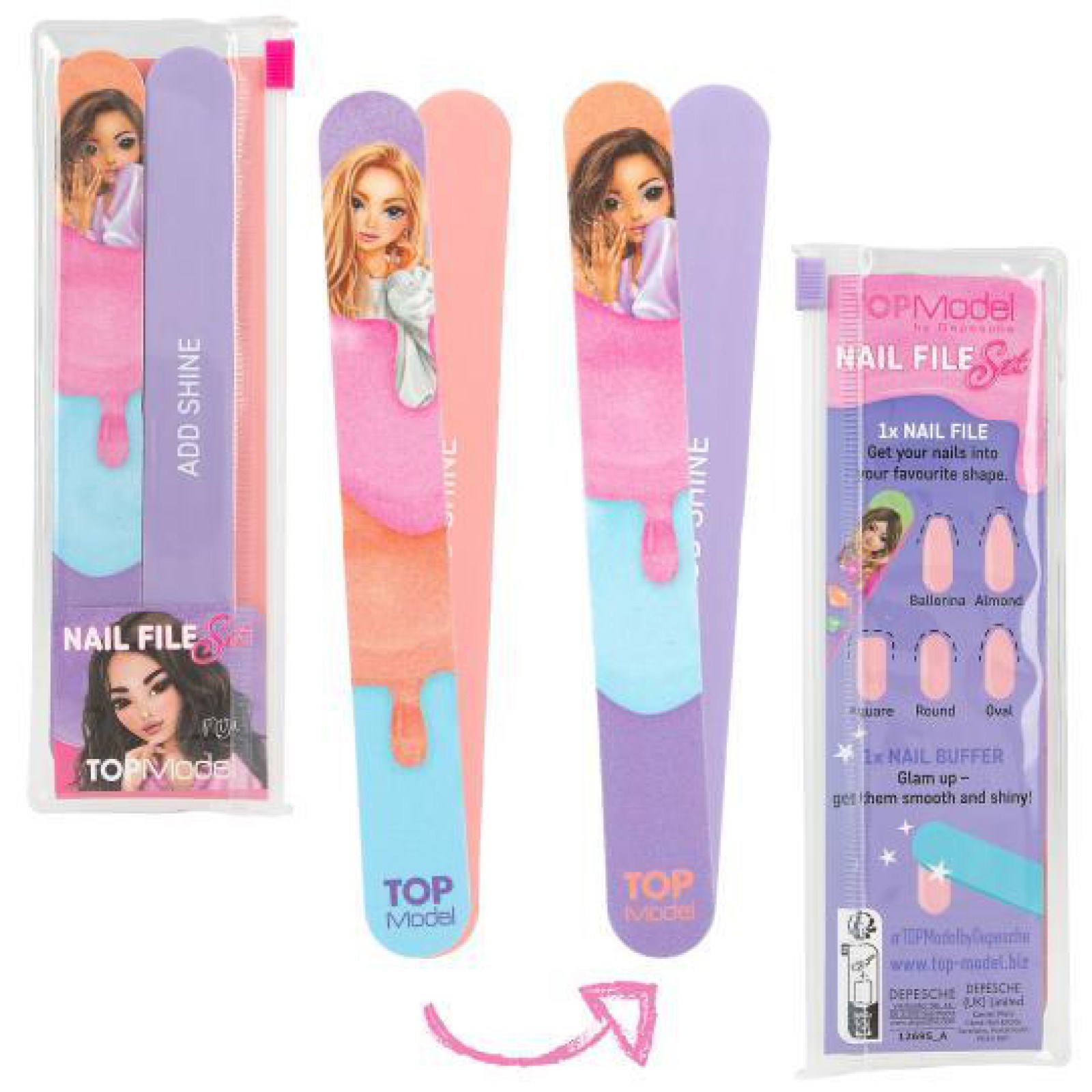 TOPModel Tırnak Törpü Seti, Mor-Pembe
