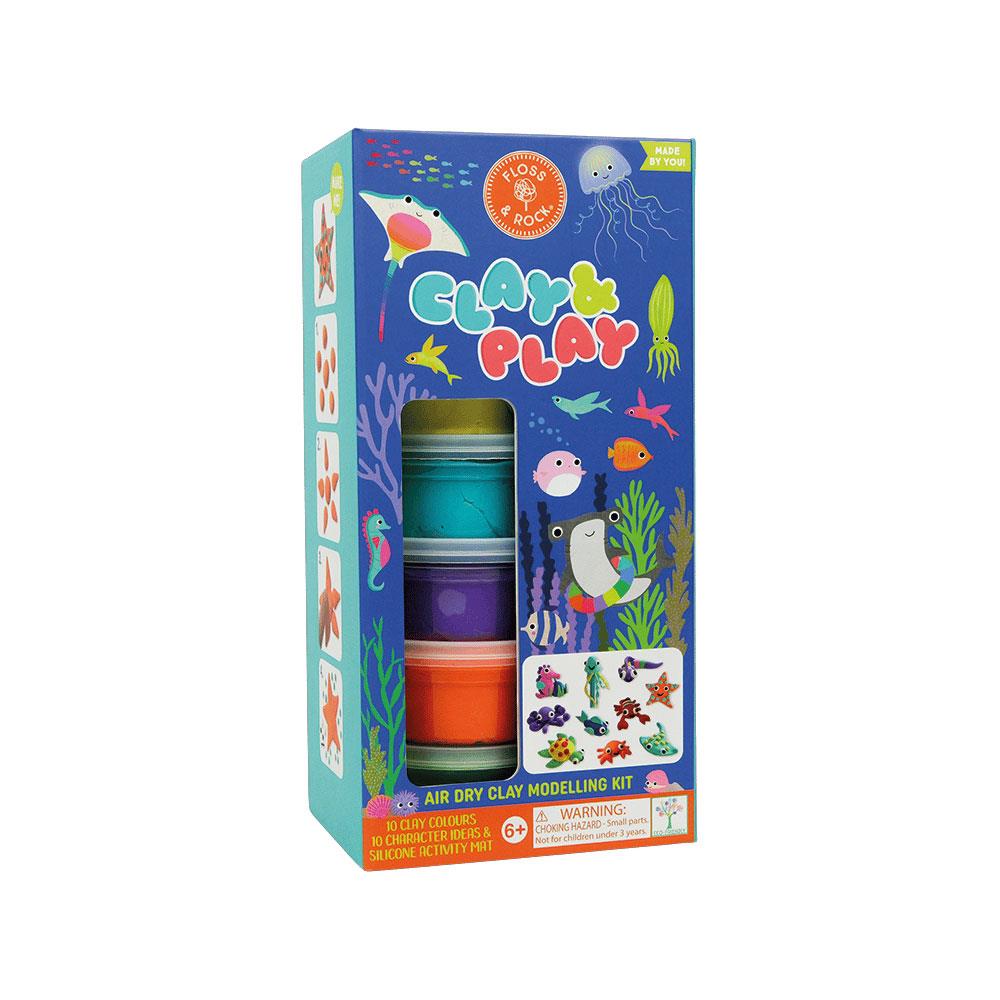 Floss & Rock Clay And Play Hava İle Kuruyan Kil Seti/ Ocean