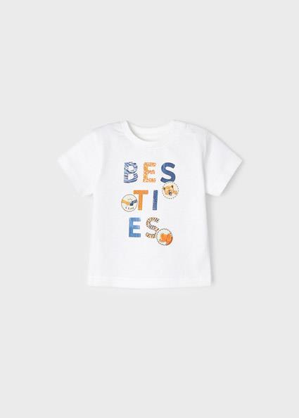 Mayoral Erkek Bebek Beyaz Tshirt Kısa Kol 'Bestıes' 