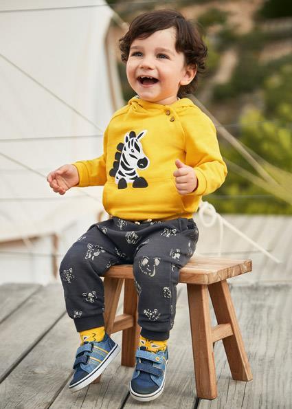 Mayoral Erkek Bebek Gri Pantolon-Örme-Baskılı 