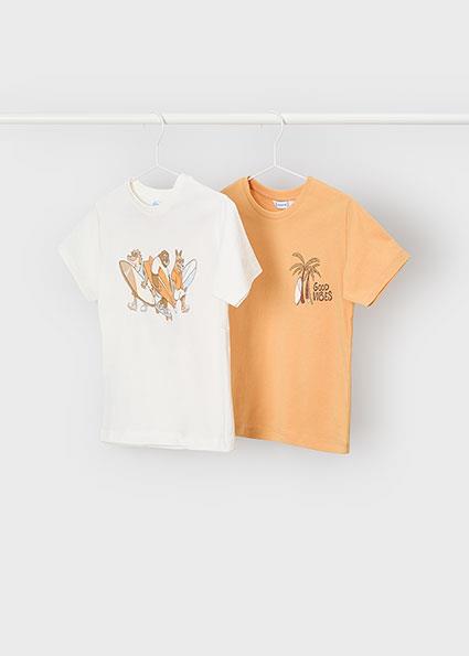 Mayoral Erkek Çocuk 2'li T-shirt Set Sarı - 03063