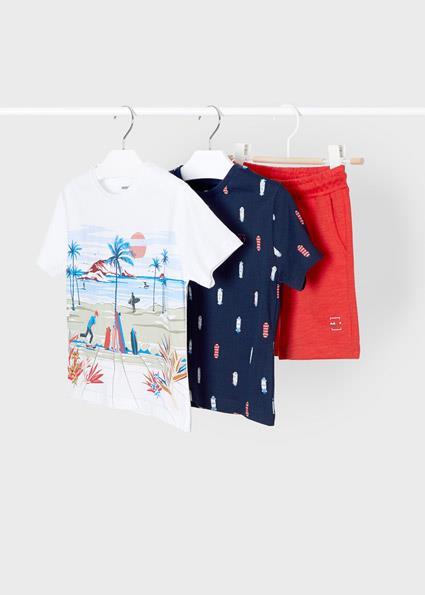 Mayoral Erkek Çocuk Beyaz Takım Tshirt