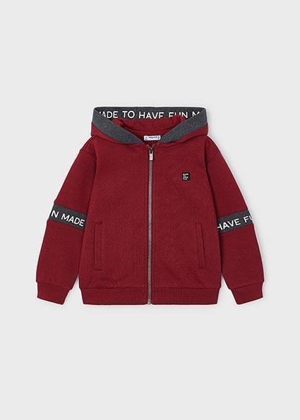 Mayoral Erkek Çocuk Bordo Fermuarlı Sweatshirt 04473 