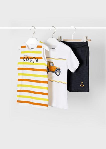 Mayoral Erkek Çocuk Gri Takım-Tshirt