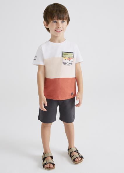 Mayoral Erkek Çocuk Kahverengi Set-Şort Ve Tshirt-Örme-Renk 