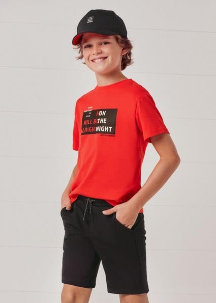Mayoral Erkek Çocuk Kırmızı Set-Şort Ve Tshirt-Şapkalı 