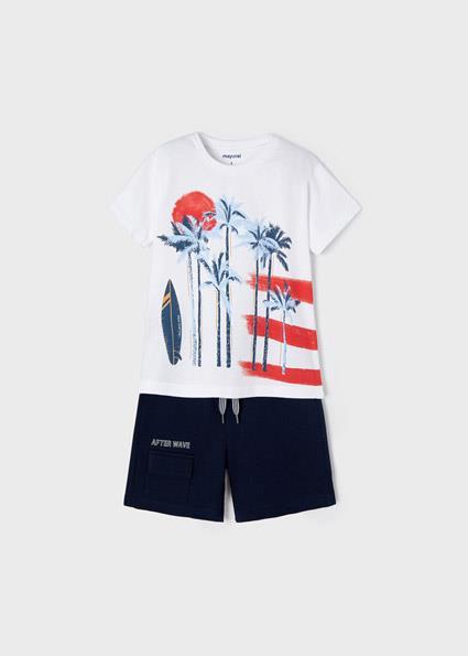 Mayoral Erkek Çocuk Lacivert Set-Şort Ve Tshirt-Örme 