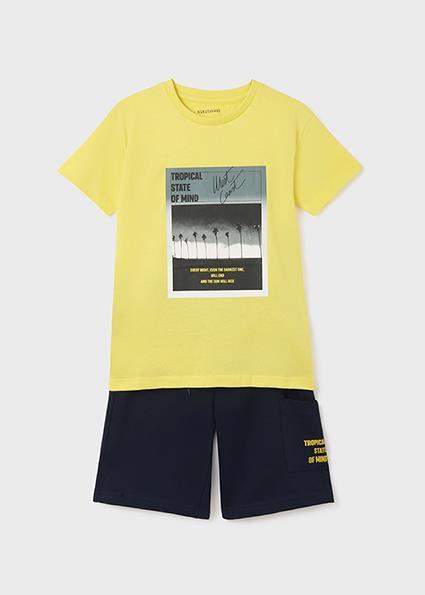 Mayoral Erkek Çocuk Lacivert Set-Şort Ve Tshirt-Örme 