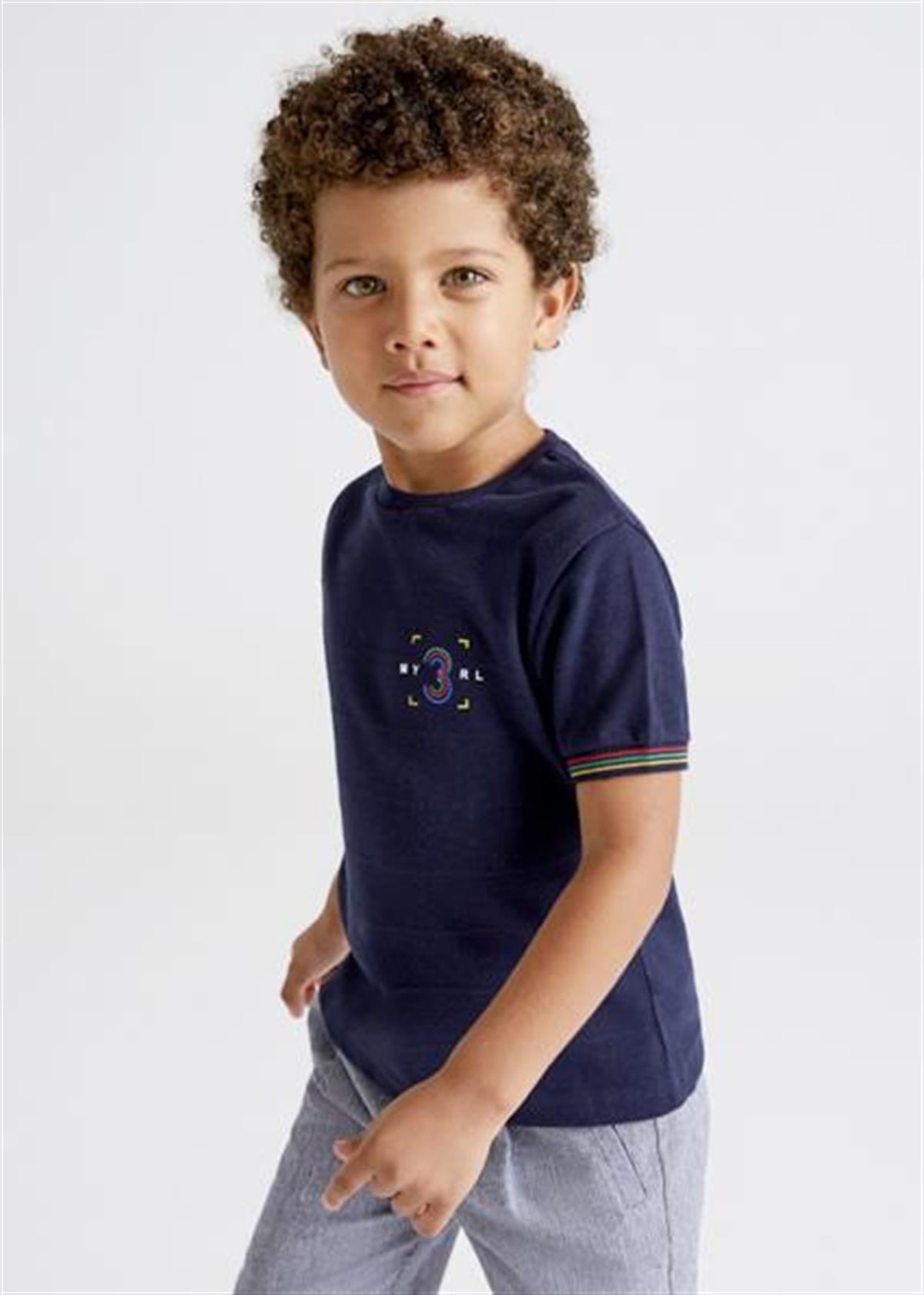Mayoral Erkek Çocuk Lacivert Tshirt-Kısa Kol 