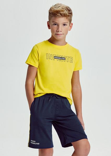 Mayoral Erkek Çocuk Sarı Set-Şort Ve Tshirt-Örme 